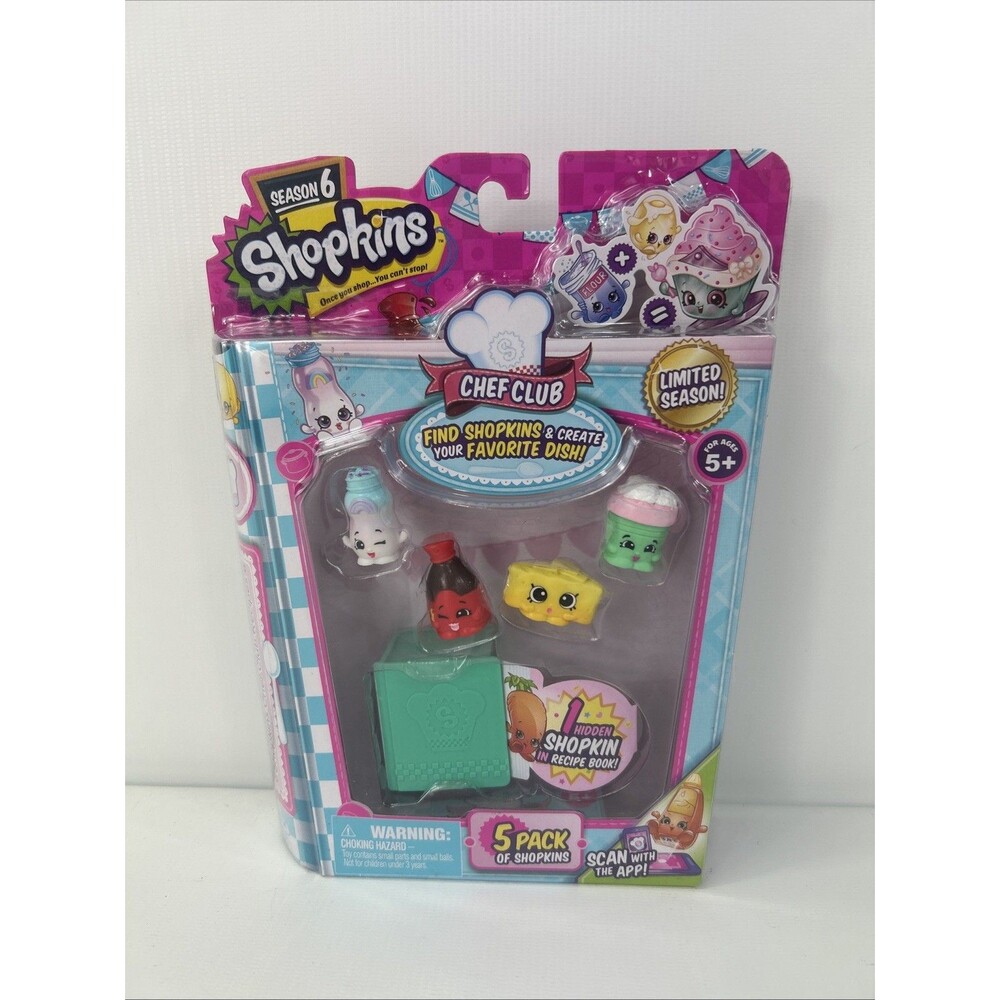 Shopkins Season 6 Chef Club 5 Pack New, Limited Season (#2)